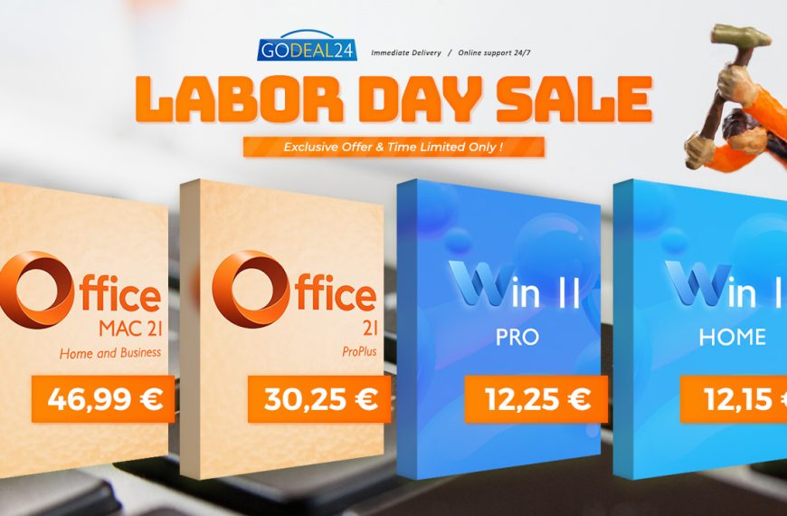Fête du Travail : jusqu’à -90 % sur des licences Office 2021 Pro à vie et Windows 11 Pro authentiques