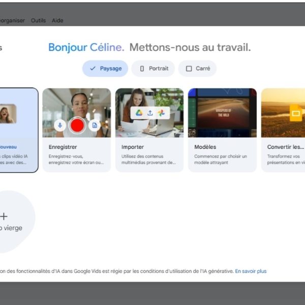 Google Vids : la dernière mise à jour rend la génération de vidéos IA pour tous encore plus facile et utile