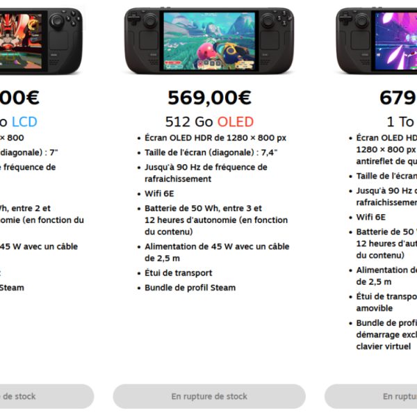 Bientôt des Steam Deck en stock ? Valve y travaille “d’arrache-pied”