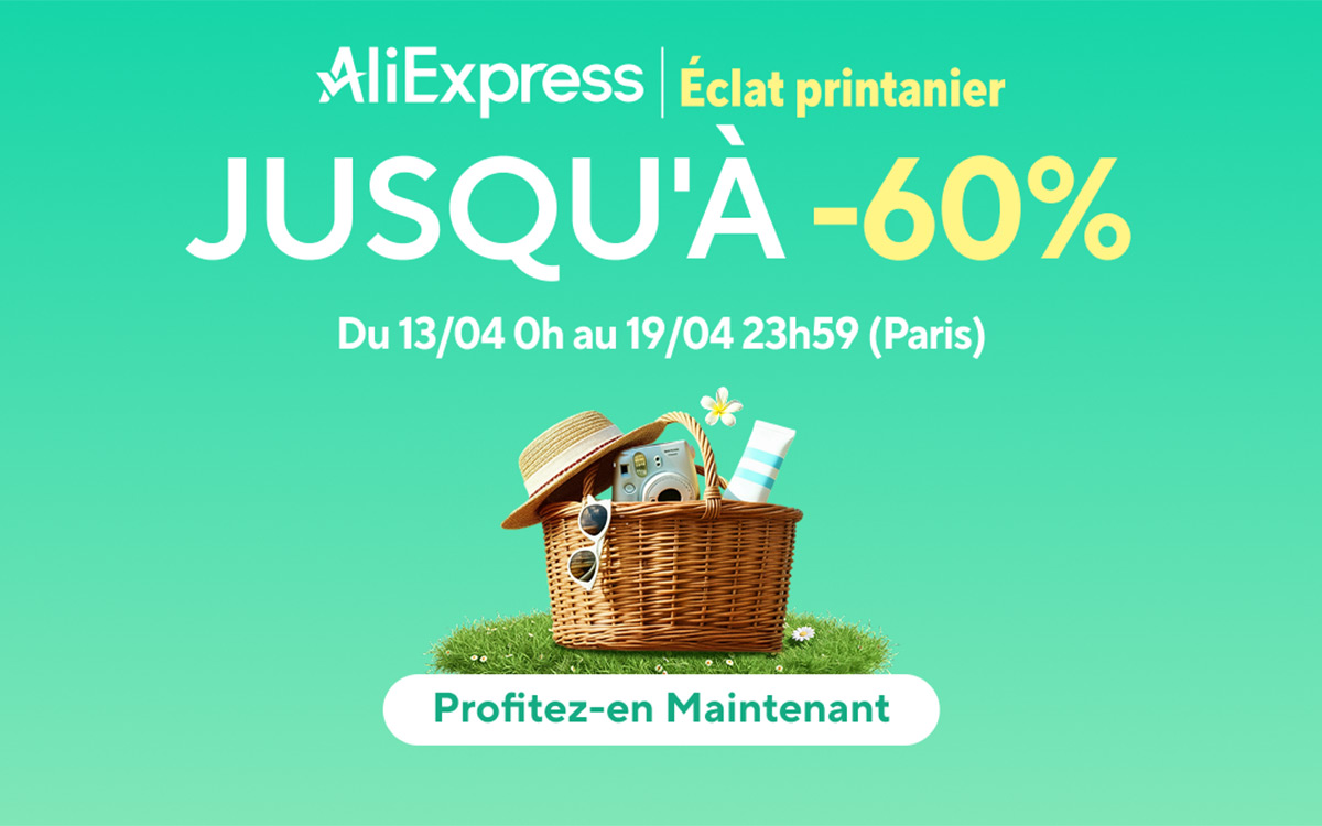 AliExpress lance ses offres de printemps : jusqu’à -60 % sur les meilleurs produits tech
