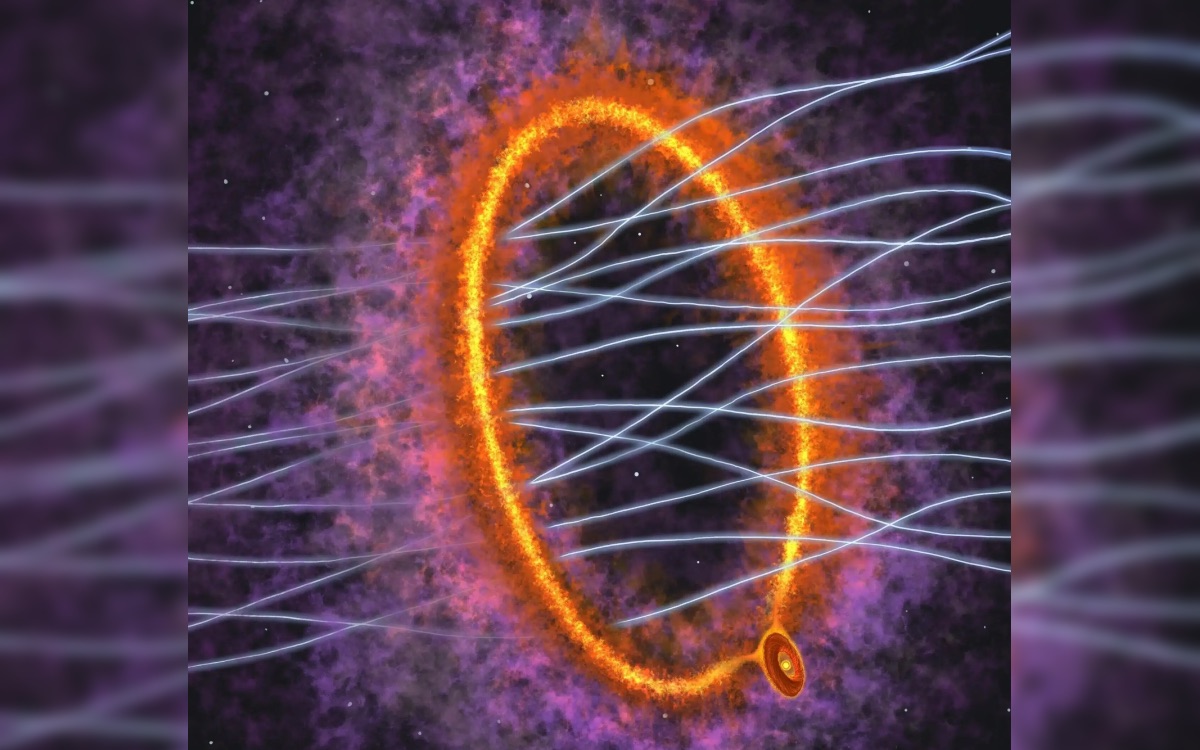 Un anneau de gaz colossal entoure cette jeune étoile et personne ne sait pourquoi