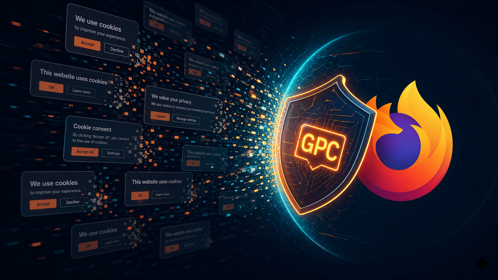 Auto Reject Cookies – Anti-popups Firefox avec signal GPC