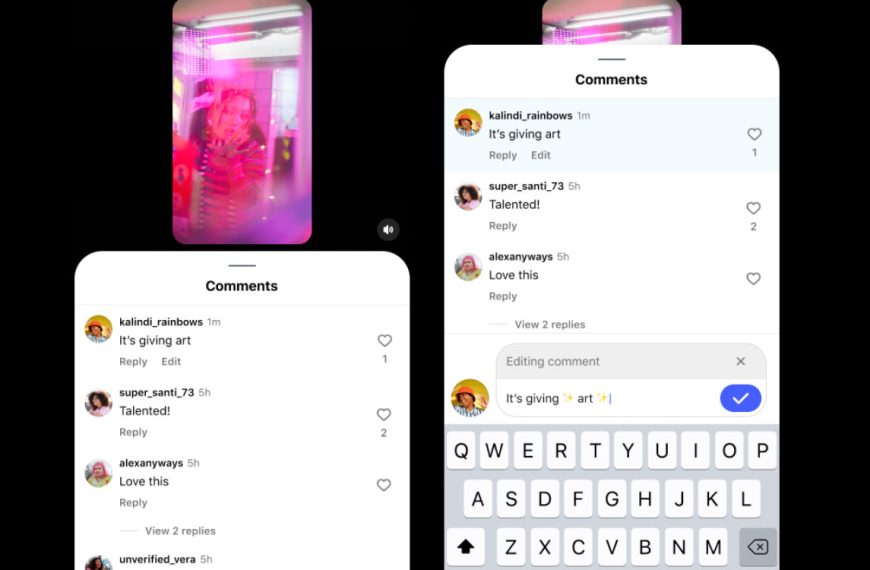 Instagram permet enfin de modifier ses commentaires après publication, mais il va falloir faire vite