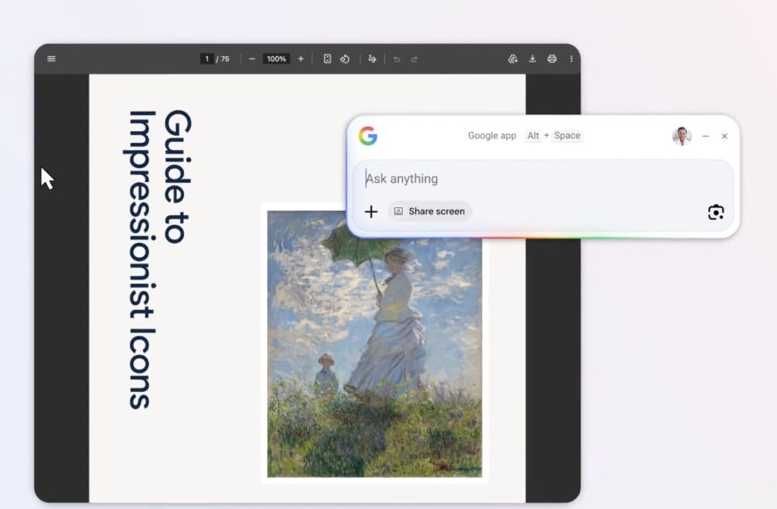 Google sort une app Windows pour faire du Spotlight sur son PC