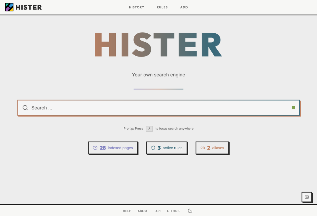Hister – Un vrai moteur de recherche pour votre historique web