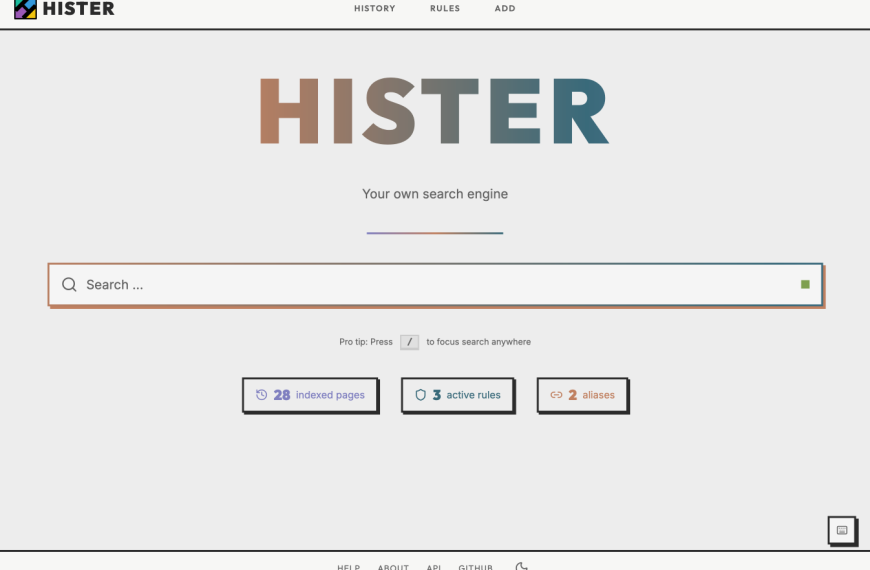 Hister – Un vrai moteur de recherche pour votre historique web