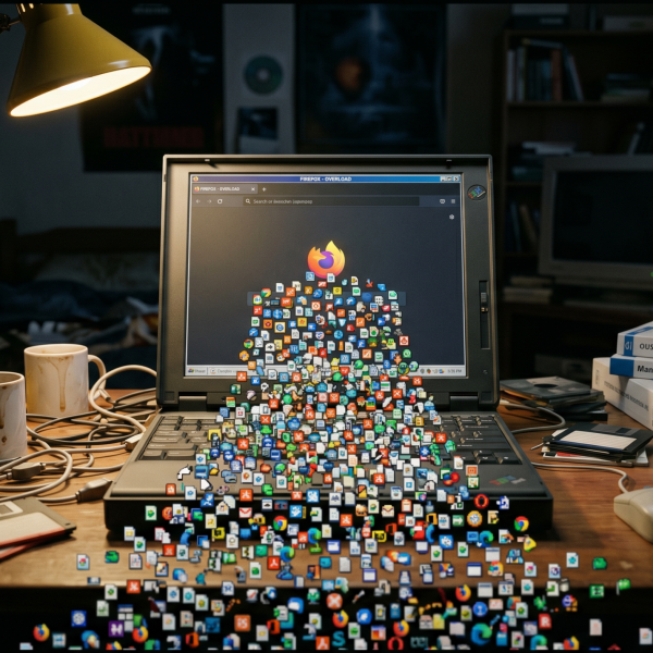 Il charge TOUTES les extensions Firefox dans son navigateur