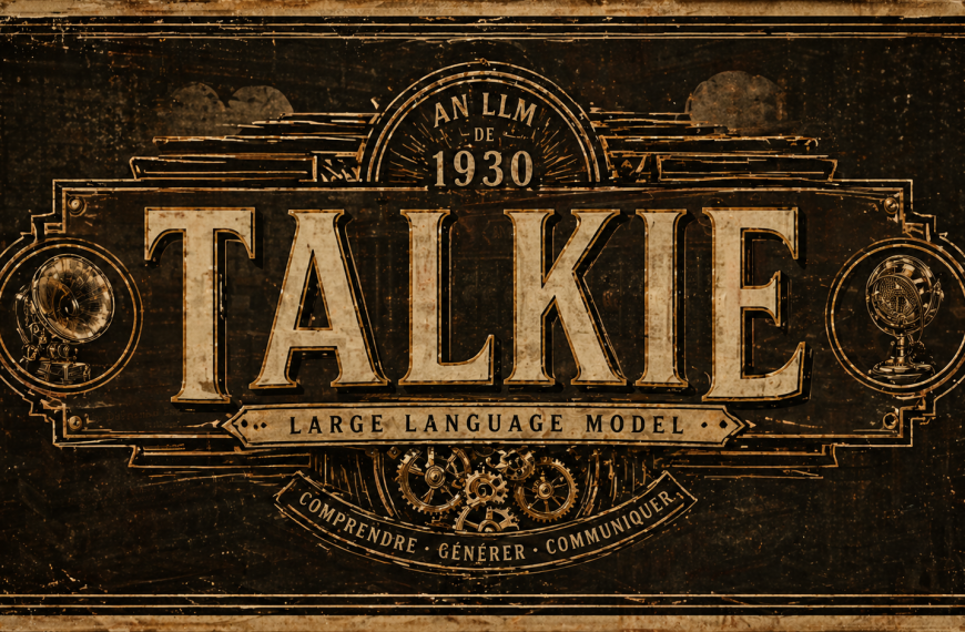 Talkie-1930 – Le LLM qui pense qu'on est en 1930