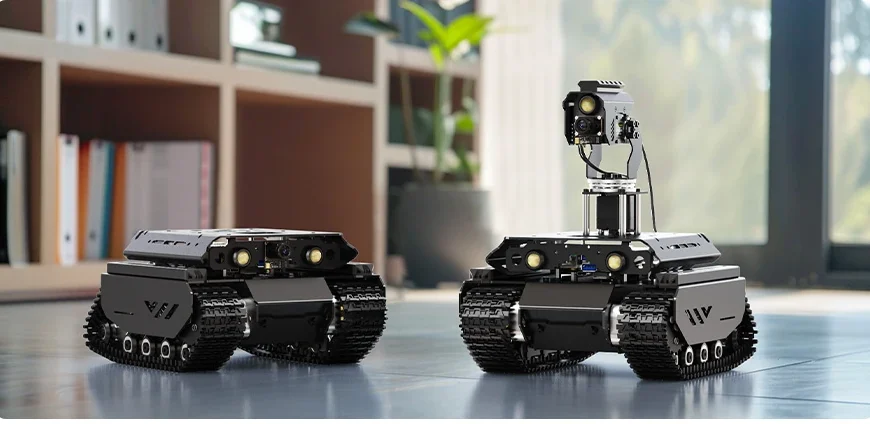 UGV Beast – Robot chenillé tout-terrain pour Raspberry Pi 4 et 5