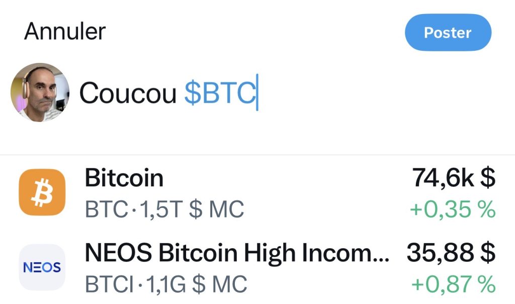 X lance les Cashtags, avec cours en temps réel et achat direct au Canada