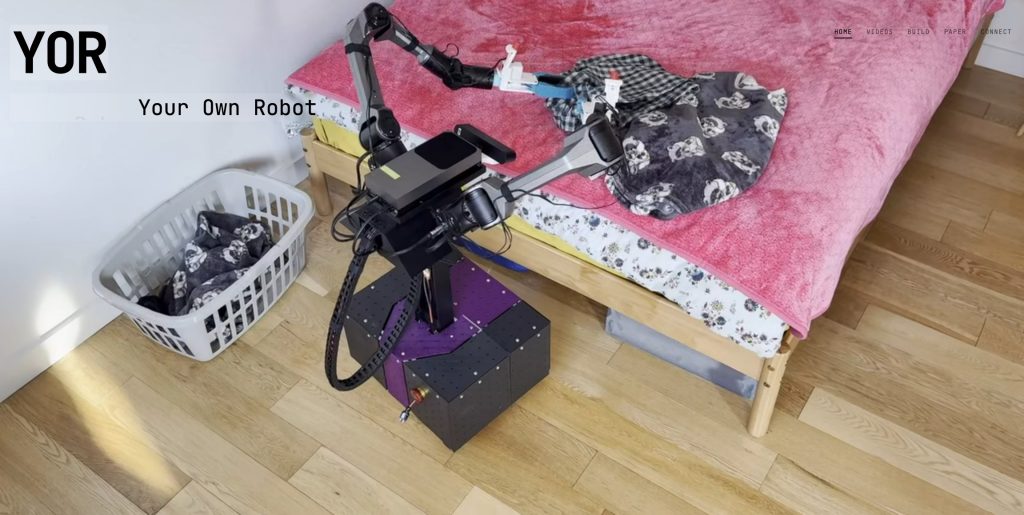 YOR – Le robot open source à 10 000 dollars à monter soi-même