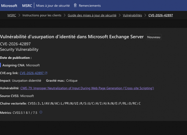 Les serveurs Exchange on premise frappés par un exploit zero-day