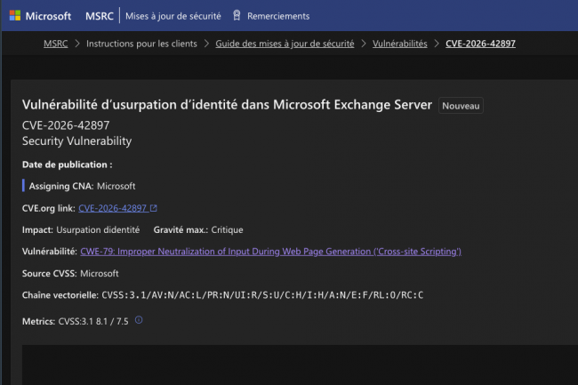 Les serveurs Exchange on premise frappés par un exploit zero-day