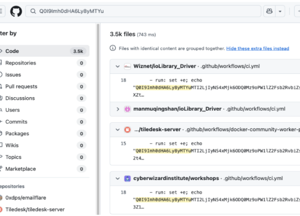 L'attaque Megalodon infecte plus de 5 000 dépôts GitHub