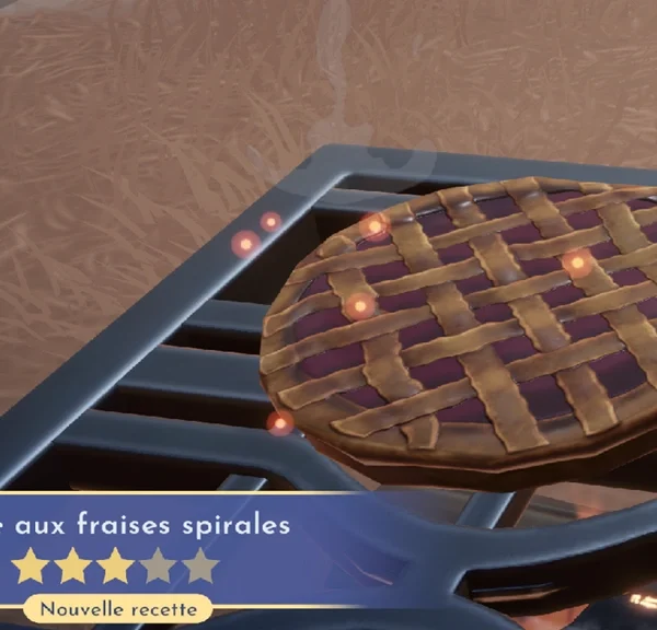Tarte aux fraises spirales Dreamlight Valley : comment préparer cette recette 3 étoiles ?
