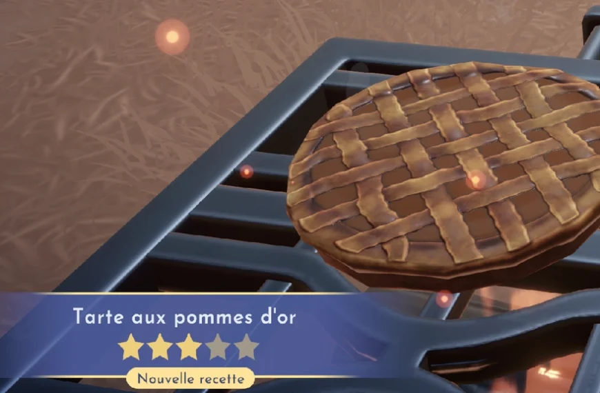 Tarte aux pommes d'or Dreamlight Valley : comment préparer cette recette 3 étoiles ?