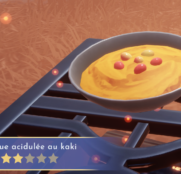 Fondue acidulée au kaki Dreamlight Valley : comment préparer cette recette 2 étoiles ?