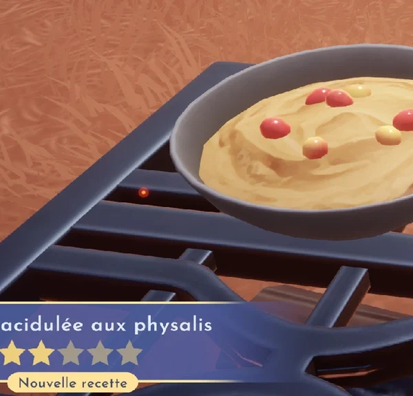 Fondue acidulée aux physalis Dreamlight Valley : comment préparer cette recette 2 étoiles ?