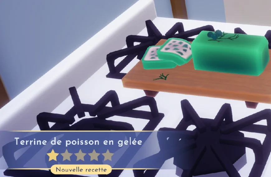 Terrine de poisson en gelée Dreamlight Valley : comment préparer cette recette 1 étoile ?