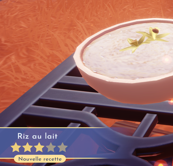 Riz au lait Disney Dreamlight Valley : comment préparer cette recette 3 étoiles ?