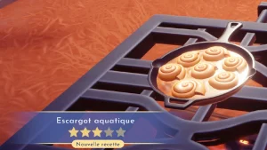 Escargot aquatique Dreamlight Valley : comment préparer cette recette 3 étoiles ?
