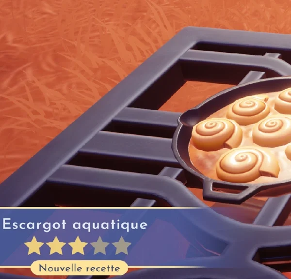 Escargot aquatique Dreamlight Valley : comment préparer cette recette 3 étoiles ?