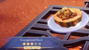 Courgerond farci Dreamlight Valley : comment préparer cette recette 3 étoiles ?