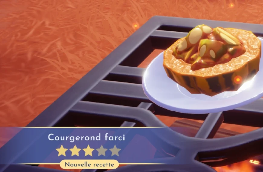 Courgerond farci Dreamlight Valley : comment préparer cette recette 3 étoiles ?