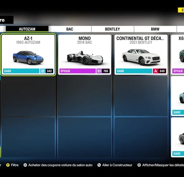 Autozam AZ 1 Forza Horizon 6 : code, emplacement, build… comment la récupérer et en faire l'une des meilleures voitures de Drag Race ?