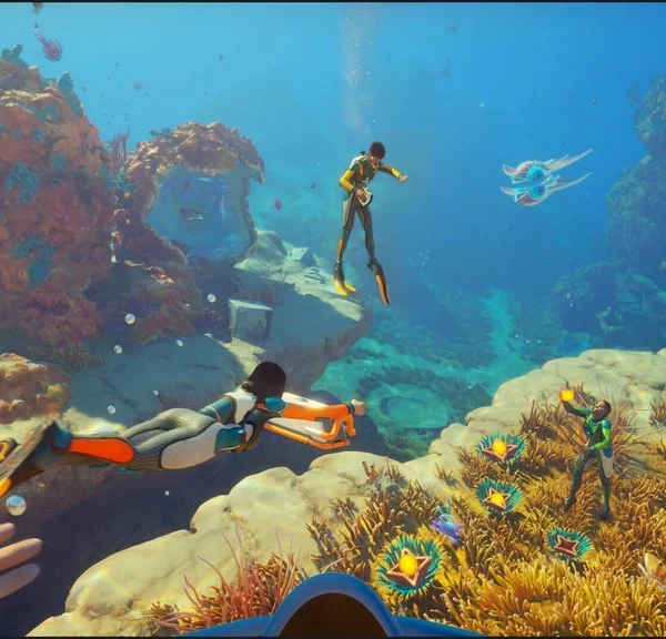 Un pirate sans gène signale un bug aux développeurs de Subnautica 2, qui réagissent en secouant la tête : « J'espère que tu vas repenser tes choix de vie »