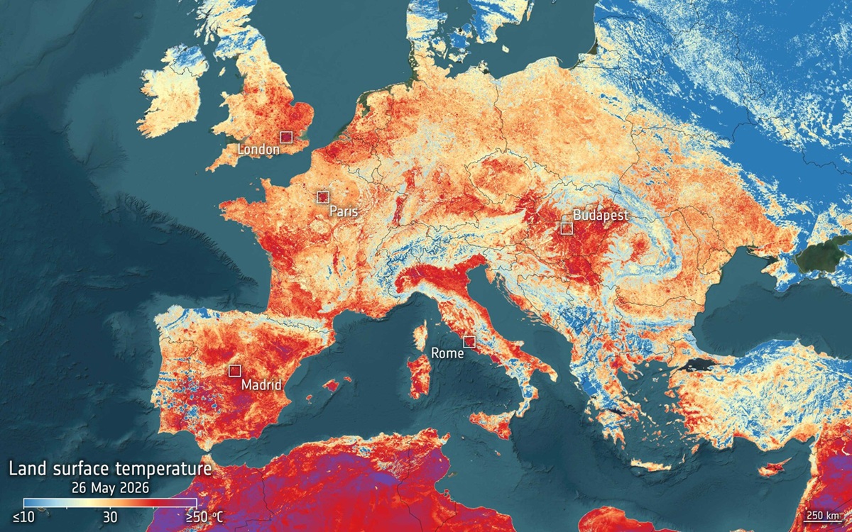 L’Europe bat déjà des records de chaleur, cette image satellite inquiète les experts