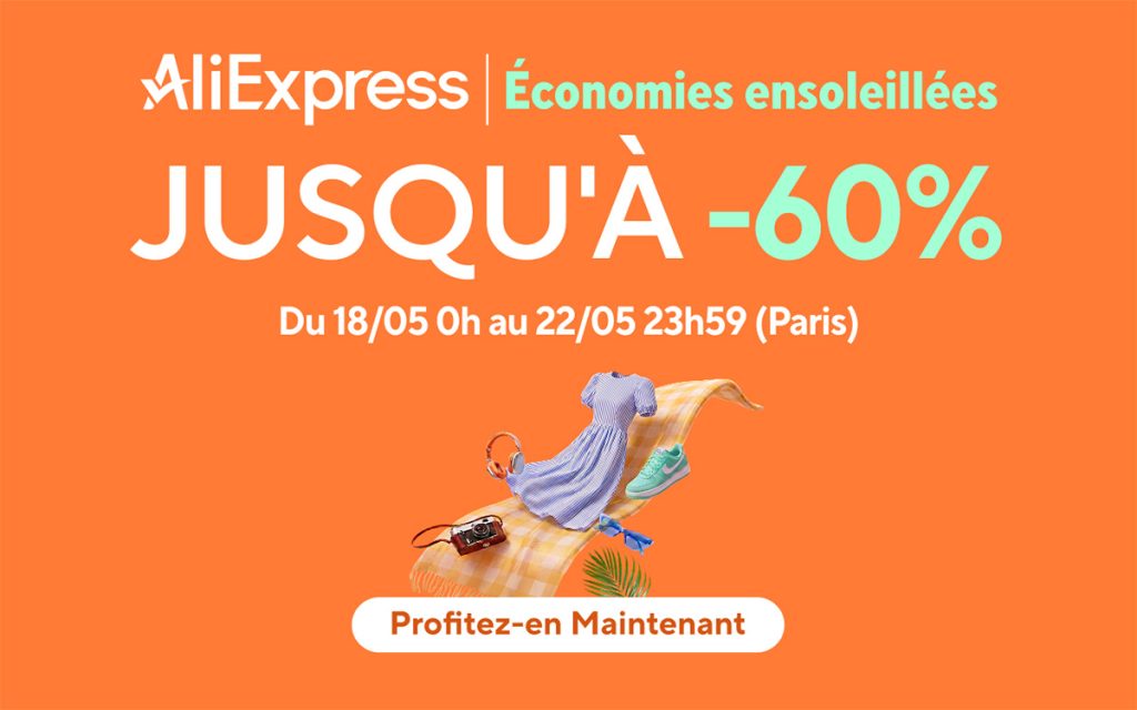 AliExpress enflamme le printemps : jusqu’à 60% de réduction sur tout le site