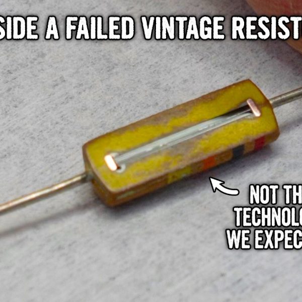 Autopsie d'une résistance carbone vintage