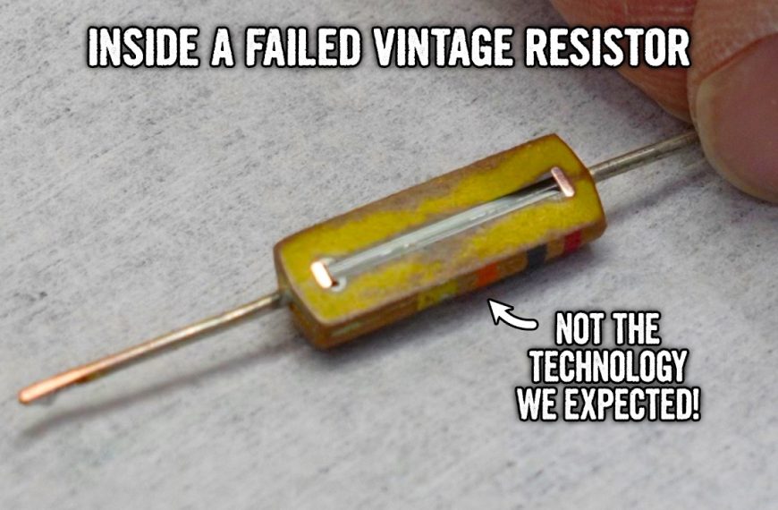 Autopsie d'une résistance carbone vintage
