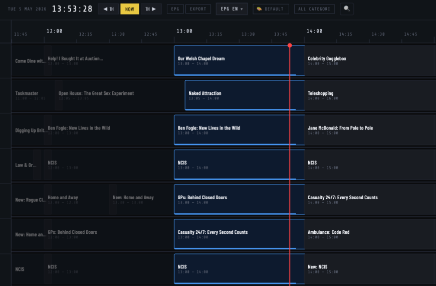 GridTV, le guide TV open source pour votre setup IPTV