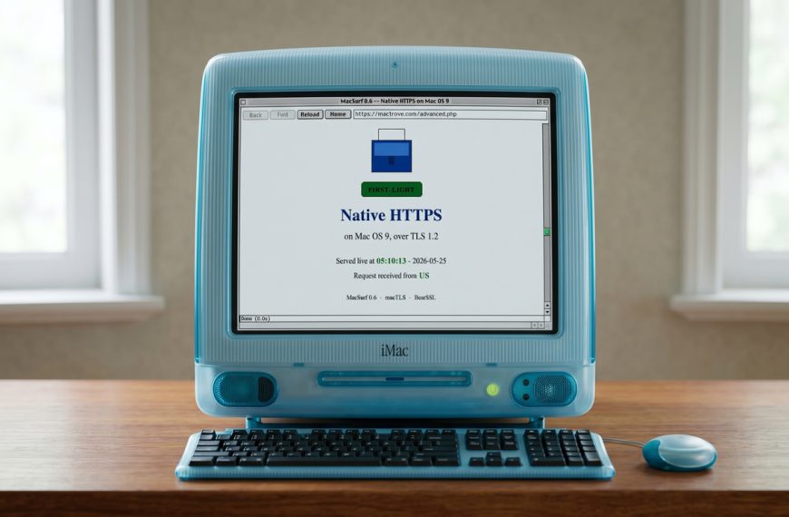 Il affiche du web moderne sur un Mac vieux de vingt-cinq ans