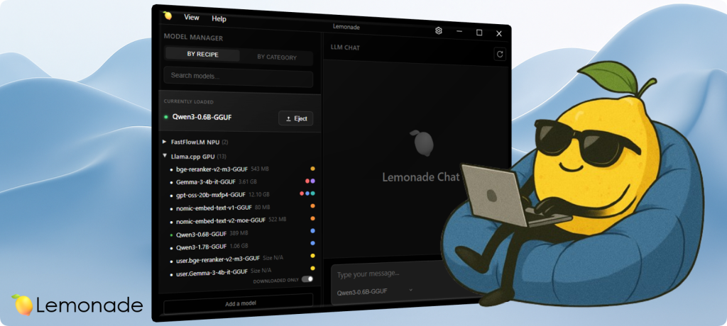 Lemonade – L'IA locale sur NPU AMD, GPU et Mac