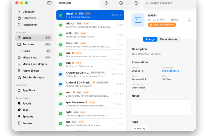 Taphouse – La GUI Homebrew avec scanner CVE intégré