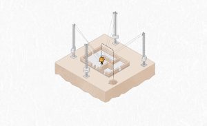 Un robot qui construit des maisons en argile