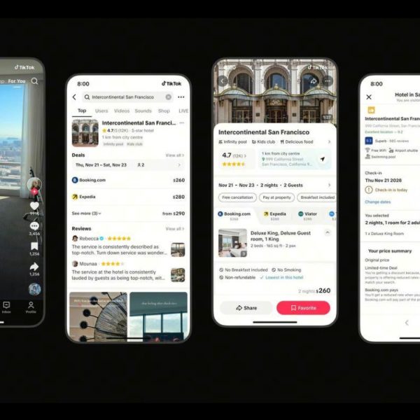 TikTok se transforme en agence de voyage avec cette nouvelle fonctionnalité qui permet de réserver vols et hôtels depuis une vidéo