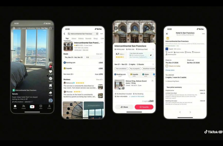 TikTok se transforme en agence de voyage avec cette nouvelle fonctionnalité qui permet de réserver vols et hôtels depuis une vidéo
