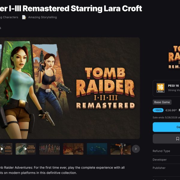 Tomb Raider 1-3 Remastered – gratuit sur Epic jusqu'au 28 mai