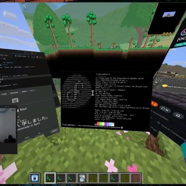 Un fan de Linux a transformé son bureau en niveau de Minecraft
