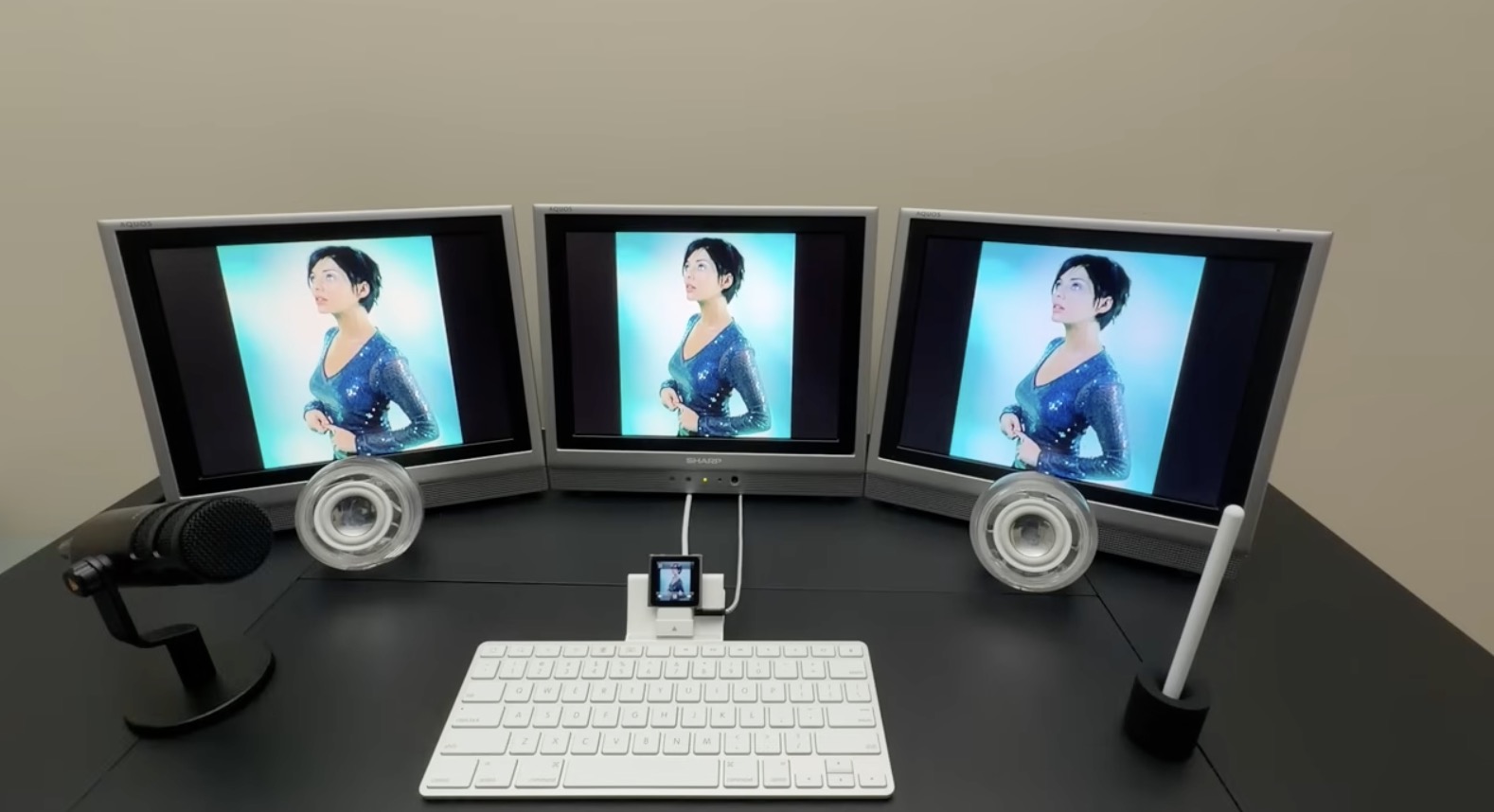Un iPod Nano transformé en workstation triple écran