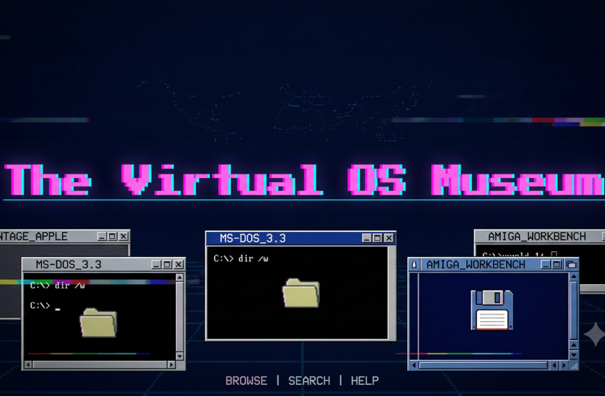 Virtual OS Museum – 1700 OS de 1948 à nos jours dans une VM