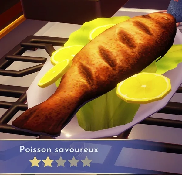 Poisson savoureux Dreamlight Valley : comment préparer cette recette 2 étoiles ?