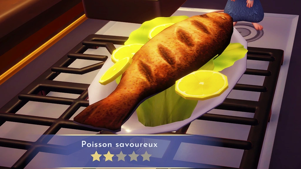 Poisson savoureux Dreamlight Valley : comment préparer cette recette 2 étoiles ?