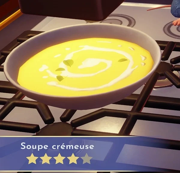 Soupe crémeuse Dreamlight Valley : comment préparer cette recette 4 étoiles ?