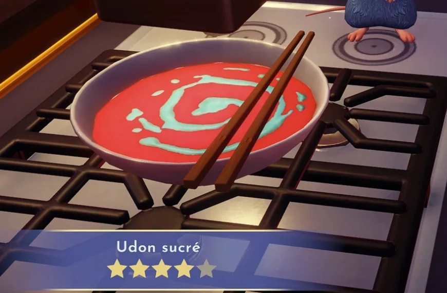 Udon sucré Dreamlight Valley : comment préparer cette recette 4 étoiles ?