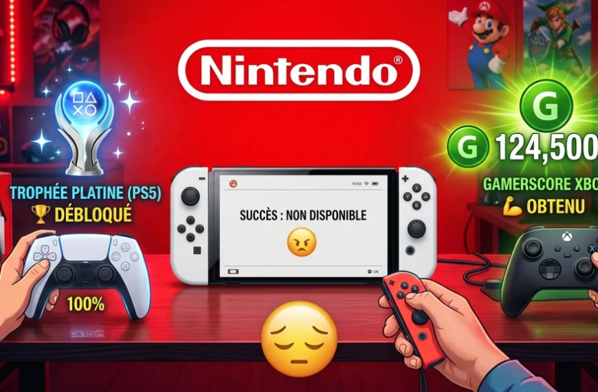 C'est décevant pour la Switch 2, le système de succès que tout le monde attendait n'est pas comme sur PS5 ou Xbox